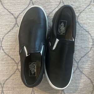 Vans Black Slip-On Shoes